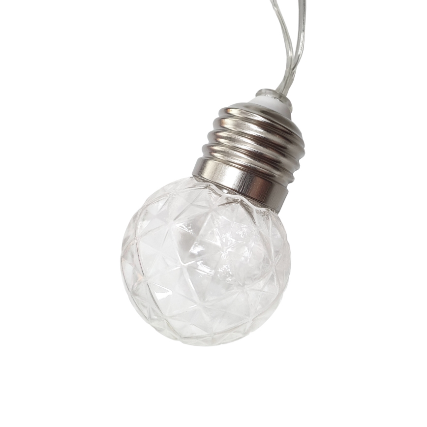 LED Zewnętrzny łańcuch solarny 10xLED/1,2V 2,2 m IP44