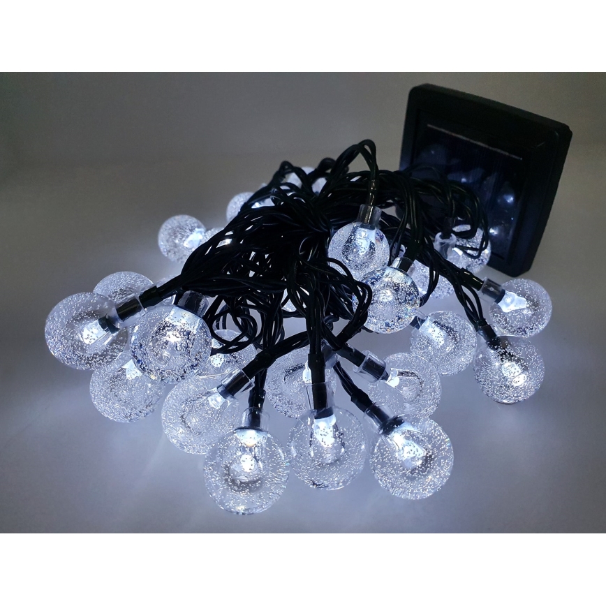 LED Zewnętrzny łańcuch solarny 30xLED/1,2V 6,5 m IP44