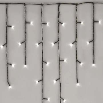 LED Zewnętrzny łańcuch świąteczny 100xLED/2,5x0,9m IP44 zimna biel