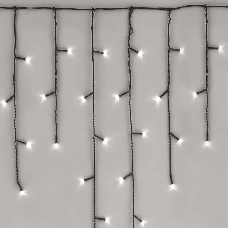 LED Zewnętrzny łańcuch świąteczny 100xLED/2,5x0,9m IP44 zimna biel