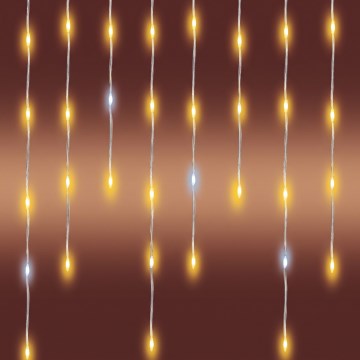 LED Zewnętrzny łańcuch świąteczny 1200xLED/230V 25x0,56 m IP44 ciepła biała/zimna biała