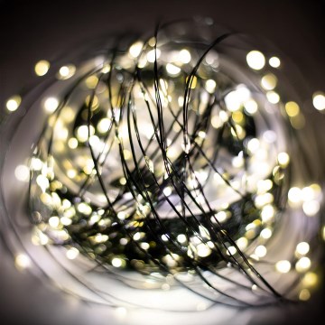 LED zewnętrzny łańcuch świąteczny 1500xLED/230V, 8 funkcji, 153 m, IP44, ciepła biel + pilot zdalnego sterowania