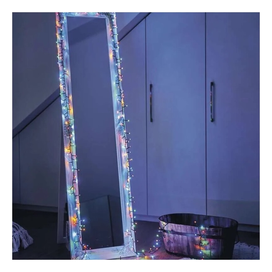 LED Zewnętrzny łańcuch świąteczny 150xLED/27,35m IP44 wielokolorowy
