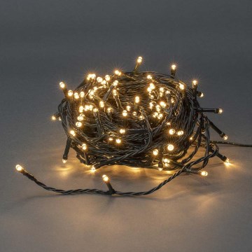 LED Zewnętrzny łańcuch świąteczny 180xLED/7 funkcji 16,5m IP44 ciepła biała