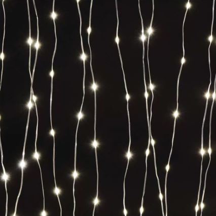 LED Zewnętrzny łańcuch świąteczny 180xLED/8 funkcji 6,7 m IP44 ciepła biel