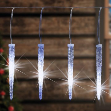 LED Zewnętrzny łańcuch świąteczny 360xLED 10,6m IP44 zimna biel