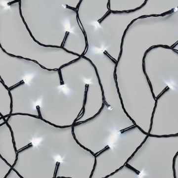 LED Zewnętrzny łańcuch świąteczny 40xLED/3xAA 3,3m IP44 zimna biel