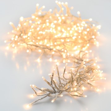 LED Zewnętrzny łańcuch świąteczny 768xLED/230V/8 funkcji 8,5 m IP44 ciepła biała