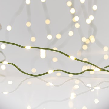 LED Zewnętrzny łańcuch świąteczny LINE 700xLED/8 funkcji 40 m IP44 ciepła biel