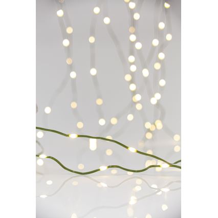 LED Zewnętrzny łańcuch świąteczny LINE 700xLED/8 funkcji 40 m IP44 ciepła biel