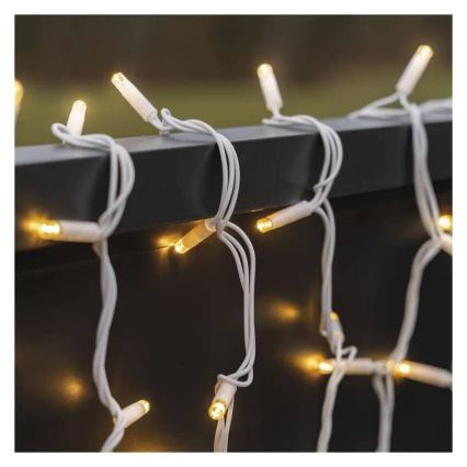 LED Zewnętrzny łańcuch świetlny 100xLED/10m IP44 w ciepłej bieli