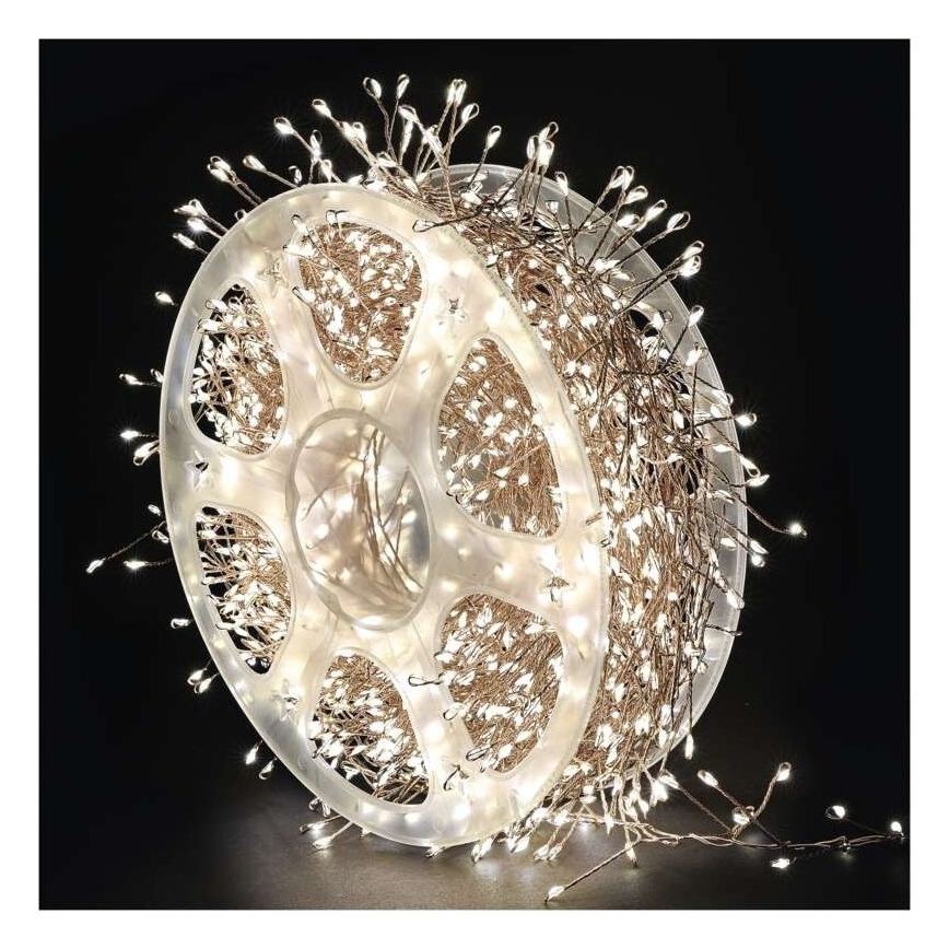 LED Zewnętrzny łańcuch świetlny 1440xLED/8 funkcji 14,4m IP44 ciepła biała