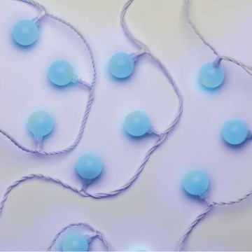 LED zewnętrzny łańcuch świetlny 40xLED/9m IP44 niebieski
