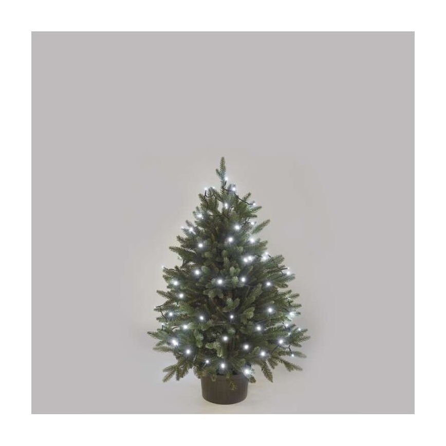 LED zewnętrzny łańcuch świetlny 40xLED/9m IP44 zimna biel