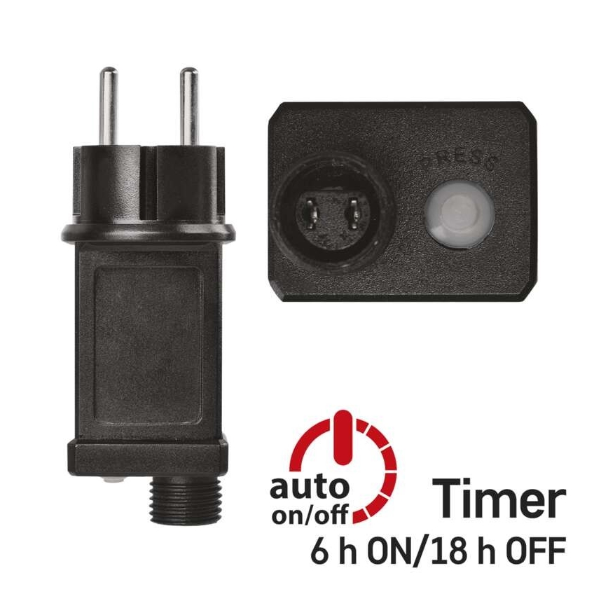 LED zewnętrzny łańcuch świetlny 40xLED/9m IP44 zimna biel