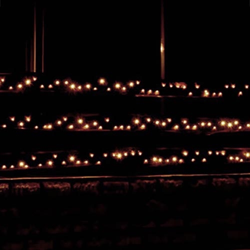 LED Zewnętrzny łańcuch świetlny 70m 1000xLED/0,06W/230V ciepła biel IP44