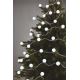 LED Zewnętrzny łańńcuch bożonarodzeniowy 40xLED/9m IP44 zimna biel