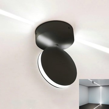 LED zewnętrzny naścienne flexible jasny LED/7W/230V 4000K IP65 czarny
