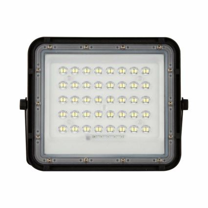 LED Zewnętrzny naświetlacz solarny LED/10W/3,2V IP65 4000K czarny + pilot