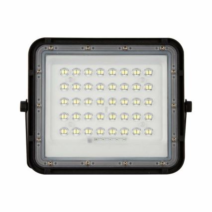 LED zewnętrzny ściemnialny solarny reflektor LED/10W/3,2V IP65 6400K 6000 mAh czarny + zdalne sterowanie