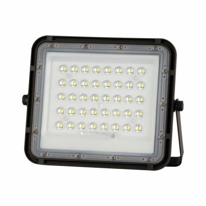 LED zewnętrzny ściemnialny solarny reflektor LED/10W/3,2V IP65 6400K 6000 mAh czarny + zdalne sterowanie