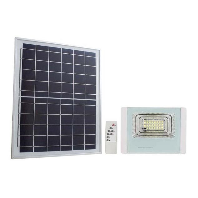 LED Zewnętrzny naświetlacz solarny LED/12W/3,2V IP65 6400K 20000 mAh + zdalne sterowanie