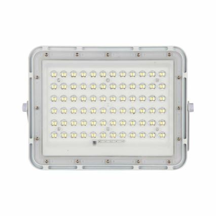 LED Zewnętrzny ściemnialny naświetlacz solarny LED/15W/3,2V IP65 4000K biały + pilot zdalnego sterowania