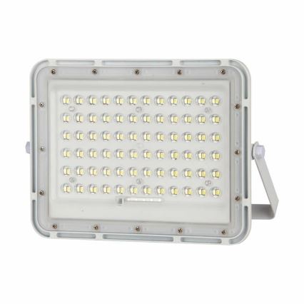 LED zewnętrzny ściemnialny solarny reflektor LED/15W/3,2V IP65 4000K 12000 mAh biały + zdalne sterowanie