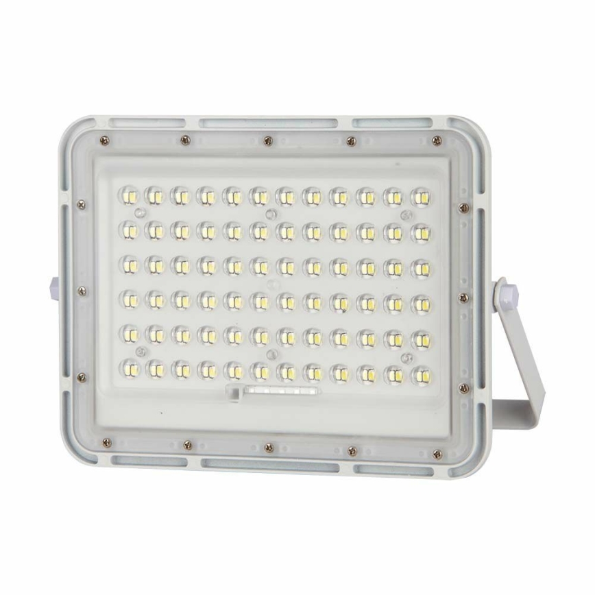 LED zewnętrzny ściemnialny solarny reflektor LED/15W/3,2V IP65 4000K 12000 mAh biały + zdalne sterowanie