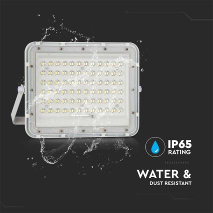 LED zewnętrzny ściemnialny solarny reflektor LED/15W/3,2V IP65 4000K 12000 mAh biały + zdalne sterowanie