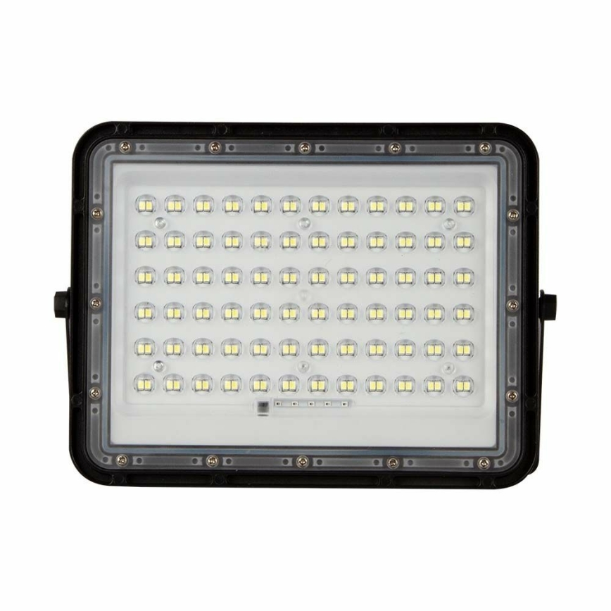 LED zewnętrzny ściemnialny solarny reflektor LED/15W/3,2V IP65 4000K 12000 mAh czarny + zdalne sterowanie