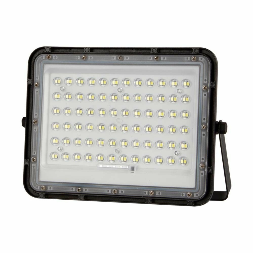 LED zewnętrzny ściemnialny solarny reflektor LED/15W/3,2V IP65 4000K 12000 mAh czarny + zdalne sterowanie