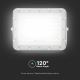 LED Zewnętrzny ściemnialny naświetlacz solarny LED/15W/3,2V IP65 6400K biały + pilot zdalnego sterowania