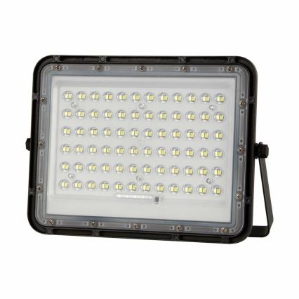 LED Zewnętrzny ściemnialny naświetlacz solarny LED/15W/3,2V IP65 6400K czarny + pilot zdalnego sterowania