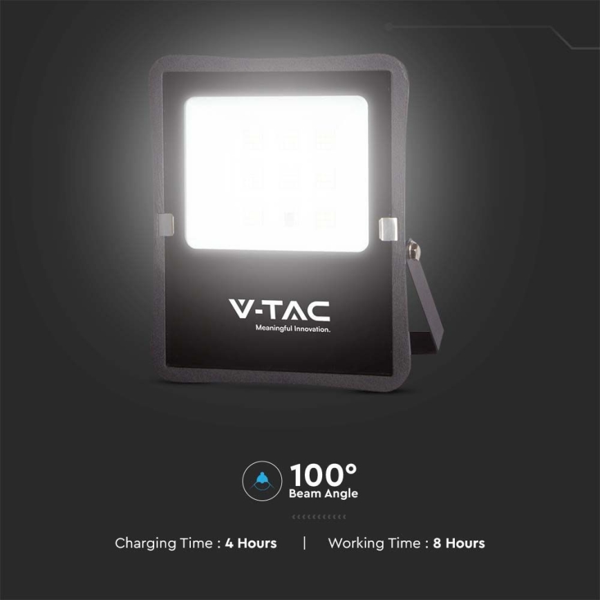 LED Zewnętrzny naświetlacz solarny LED/16W/3,2V 4000K IP65 15000 mAh + zdalne sterowanie