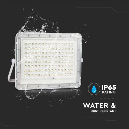 LED Zewnętrzny naświetlacz solarny LED/20W/3,2V 6400K biały IP65 16000 mAh + zdalne sterowanie