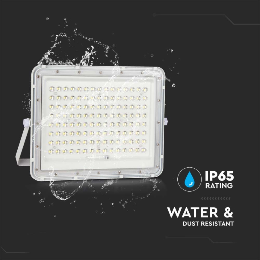 LED Zewnętrzny naświetlacz solarny LED/20W/3,2V 6400K biały IP65 16000 mAh + zdalne sterowanie