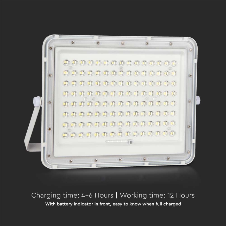 LED Zewnętrzny naświetlacz solarny LED/20W/3,2V 6400K biały IP65 16000 mAh + zdalne sterowanie