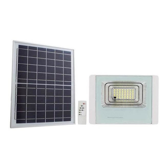 LED Zewnętrzny naświetlacz solarny LED/20W/3,2V IP65 4000K 20000 mAh + zdalne sterowanie