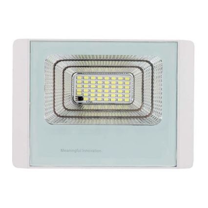 LED Zewnętrzny naświetlacz solarny LED/20W/3,2V IP65 4000K + pilot zdalnego sterowania