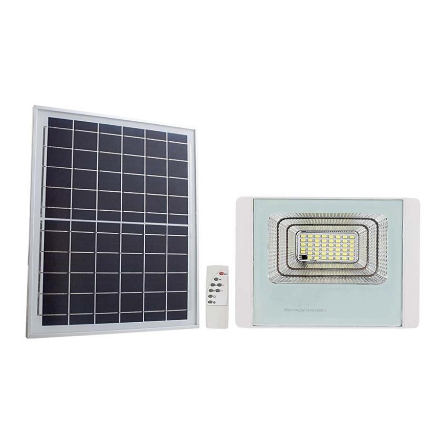 LED Zewnętrzny naświetlacz solarny LED/20W/3,2V IP65 6400K 20000 mAh + zdalne sterowanie