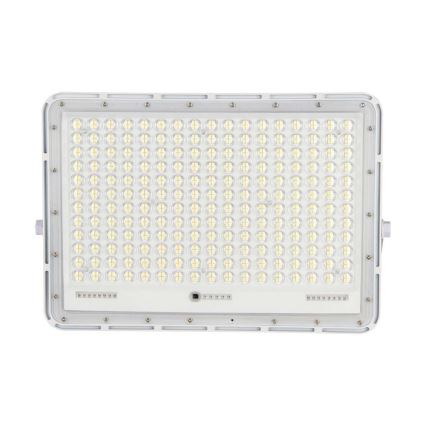 LED Zewnętrzny naświetlacz solarny LED/30W/3,2V 4000K biała + IP65 + Pilot zdalnego sterowania