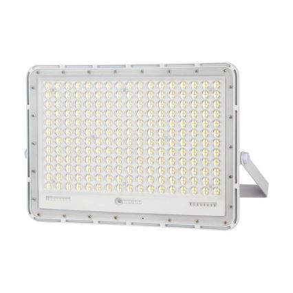 LED Zewnętrzny naświetlacz solarny LED/30W/3,2V 4000K biała + IP65 + Pilot zdalnego sterowania