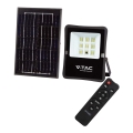 LED Zewnętrzny naświetlacz solarny LED/6W/3,2V 4000K IP65 5000 mAh + zdalne sterowanie