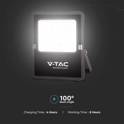 LED Zewnętrzny naświetlacz solarny LED/6W/3,2V 4000K IP65 5000 mAh + zdalne sterowanie