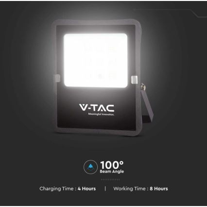LED Zewnętrzny naświetlacz solarny LED/6W/3,2V 6400K IP65 4000 mAh + zdalne sterowanie