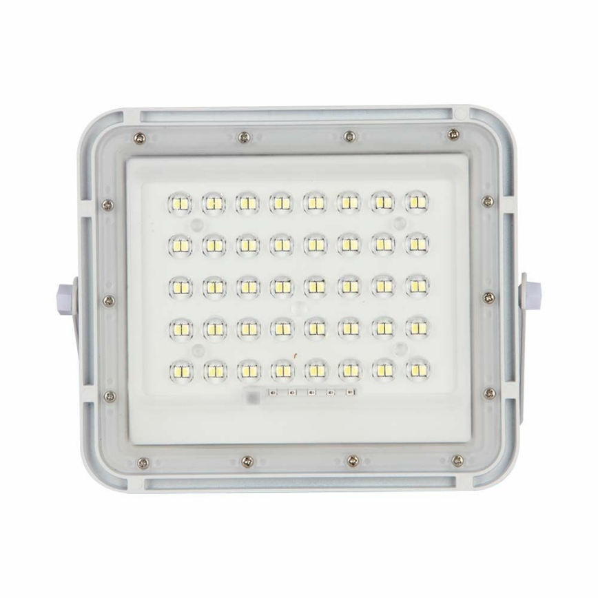 LED zewnętrzny ściemnialny solarny reflektor LED/6W/3,2V IP65 6400K 5000 mAh biały + zdalne sterowanie