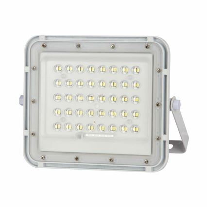 LED zewnętrzny ściemnialny solarny reflektor LED/6W/3,2V IP65 6400K 5000 mAh biały + zdalne sterowanie