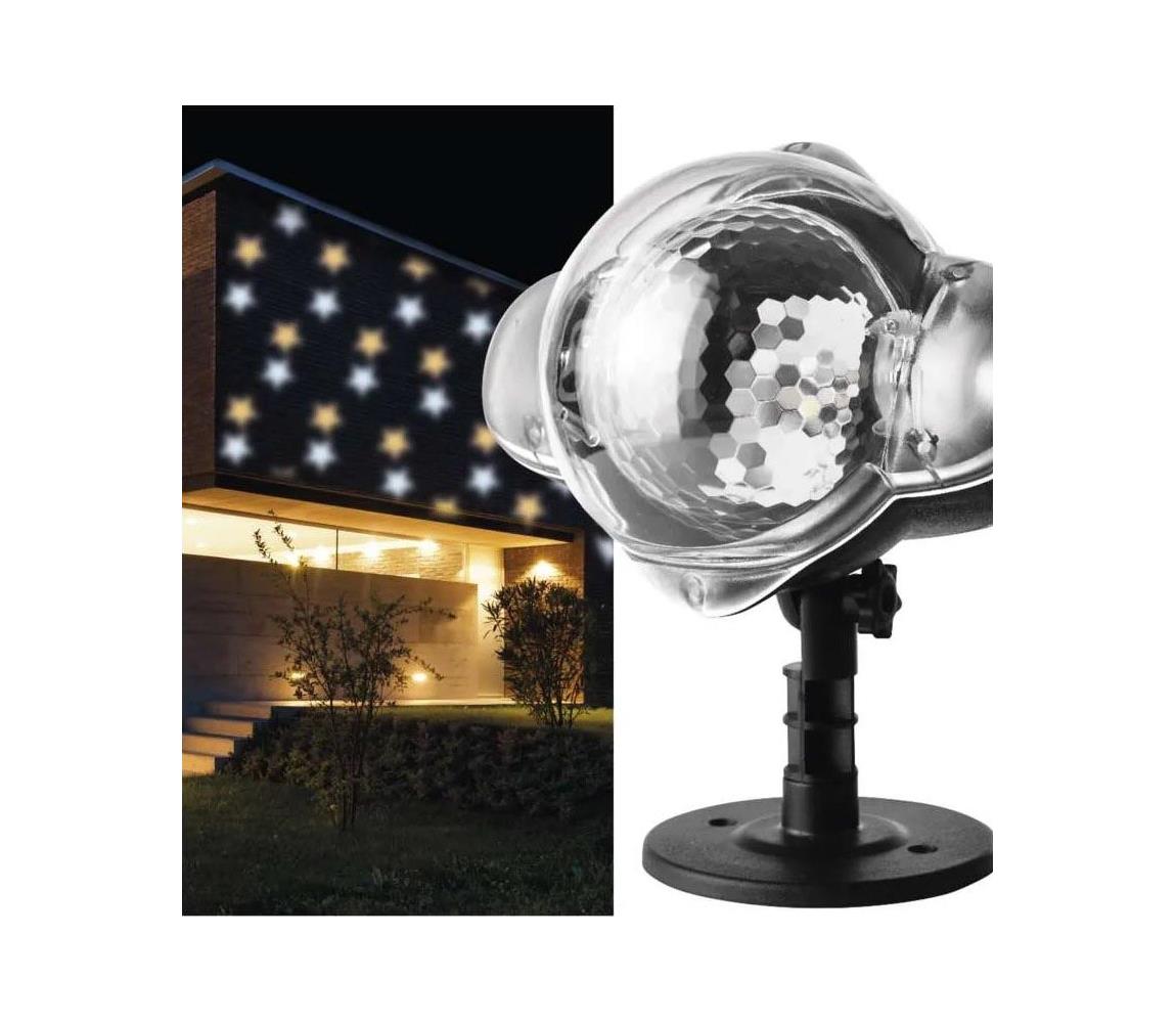 LED Zewnętrzny projektor bożonarodzeniowy LED/4W/230V IP44 ciepła/zimna biel