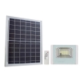LED Zewnętrzny reflektor solarny LED/12W/3,2V IP65 6400K 20000 mAh + pilot zdalnego sterowania